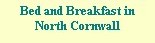 North Cornwall Bed and Breakfast